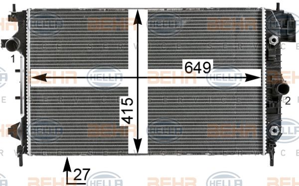 Radiator racire motor