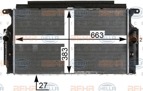 Radiator racire motor