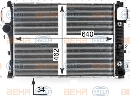 Radiator racire motor