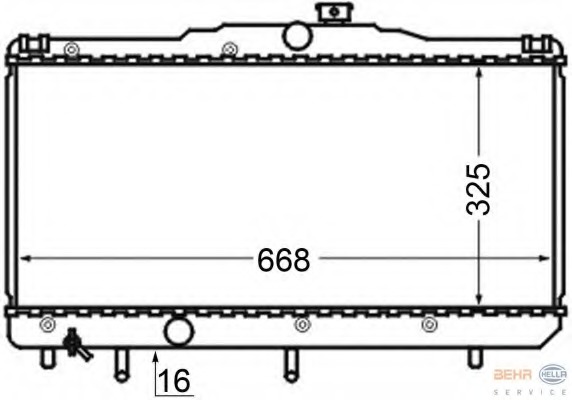 Radiator racire motor