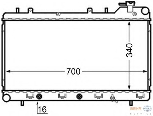 Radiator racire motor