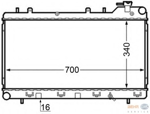 Radiator racire motor