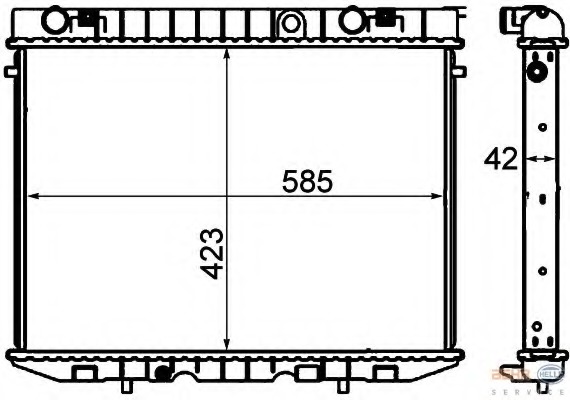 Radiator racire motor