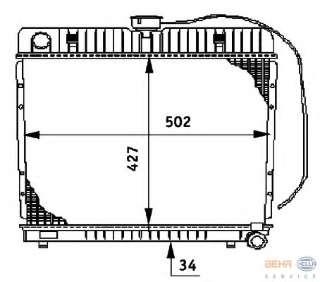 Radiator racire motor