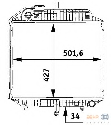 Radiator racire motor