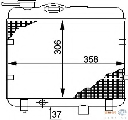 Radiator racire motor