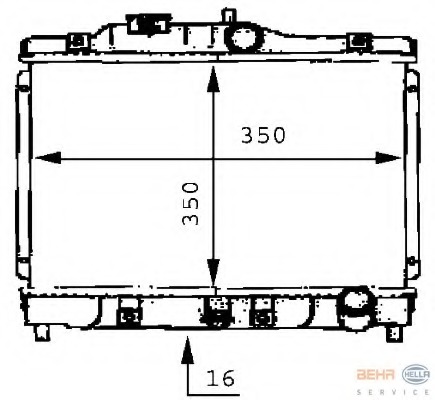 Radiator racire motor