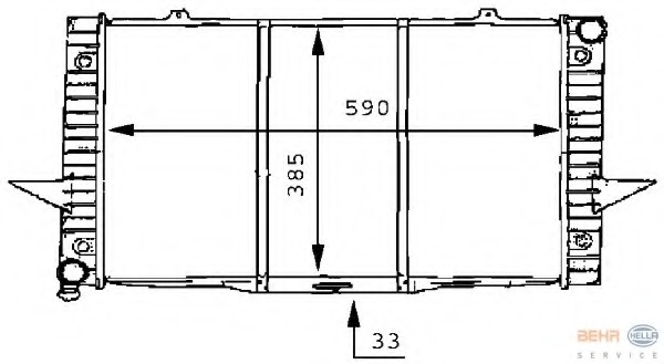 Radiator racire motor