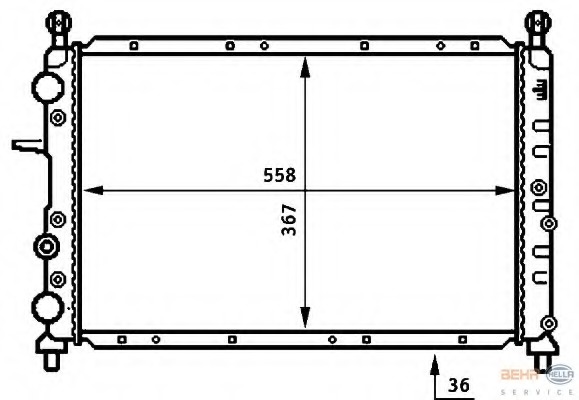 Radiator racire motor