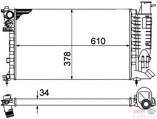 Radiator racire motor