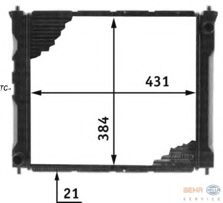 Radiator racire motor