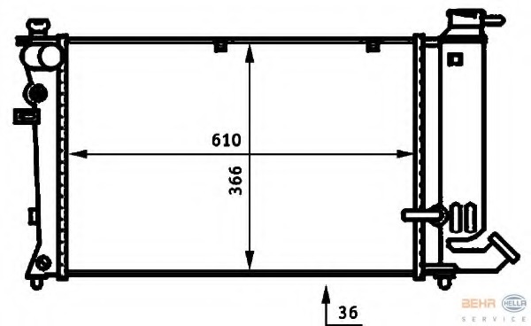 Radiator racire motor