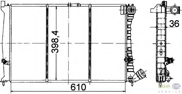 Radiator racire motor