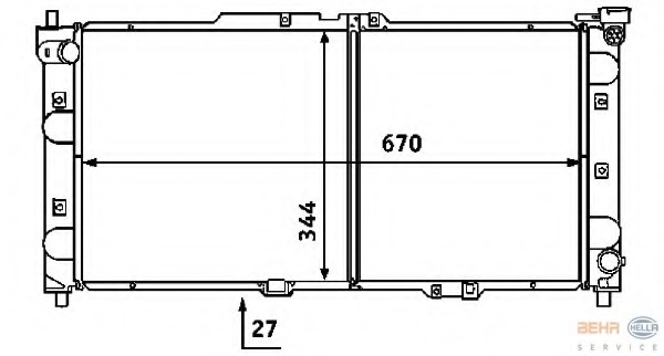 Radiator racire motor