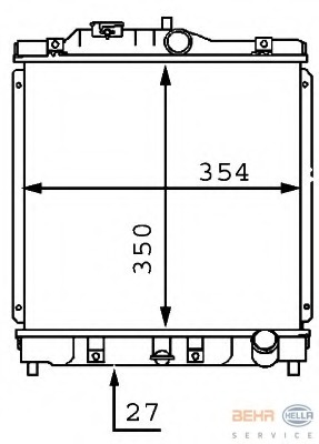 Radiator racire motor