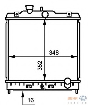 Radiator racire motor