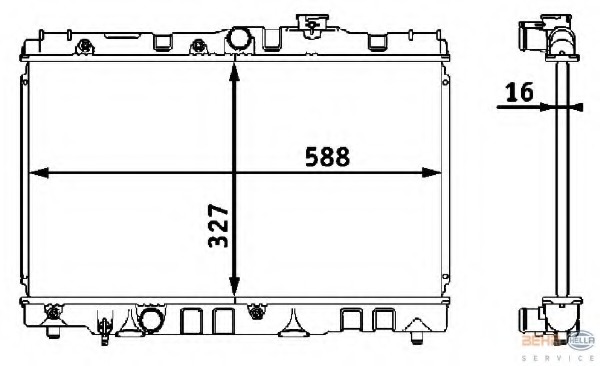 Radiator racire motor