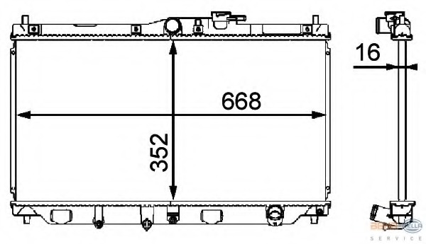 Radiator racire motor