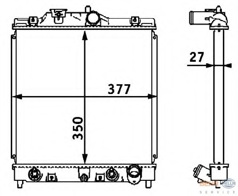 Radiator racire motor