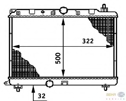 Radiator racire motor