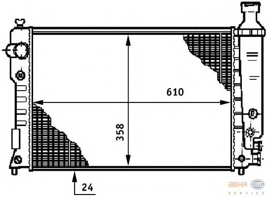 Radiator racire motor