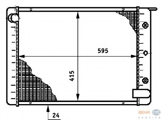 Radiator racire motor