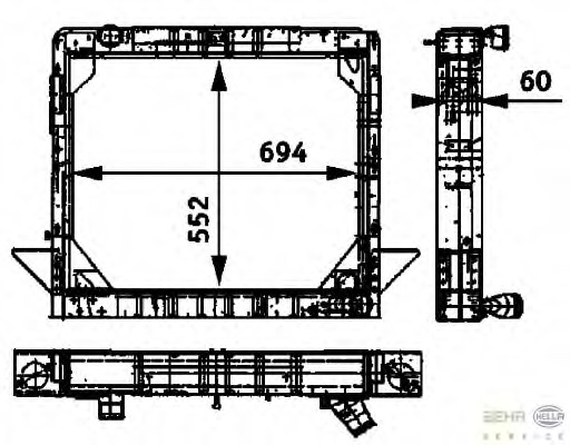 Radiator racire motor