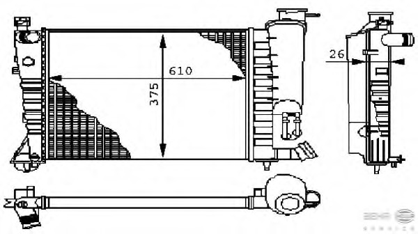 Radiator racire motor