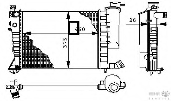 Radiator racire motor