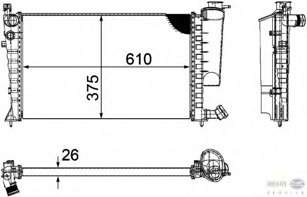 Radiator racire motor