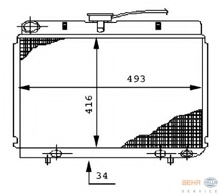 Radiator racire motor