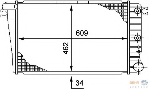 Radiator racire motor