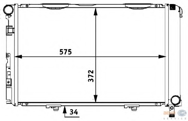 Radiator racire motor