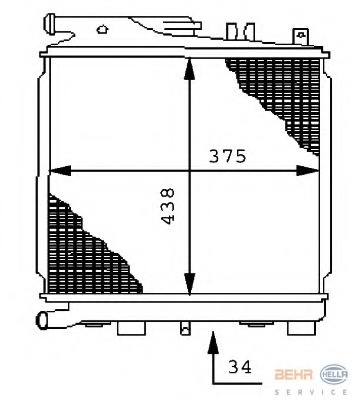 Radiator racire motor