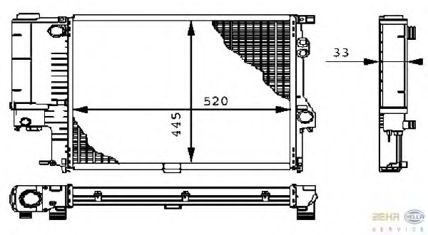 Radiator racire motor