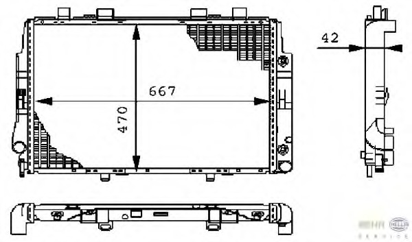 Radiator racire motor