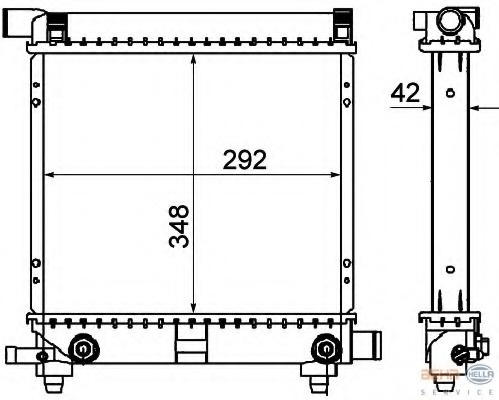 Radiator racire motor