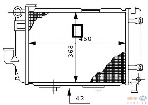 Radiator racire motor