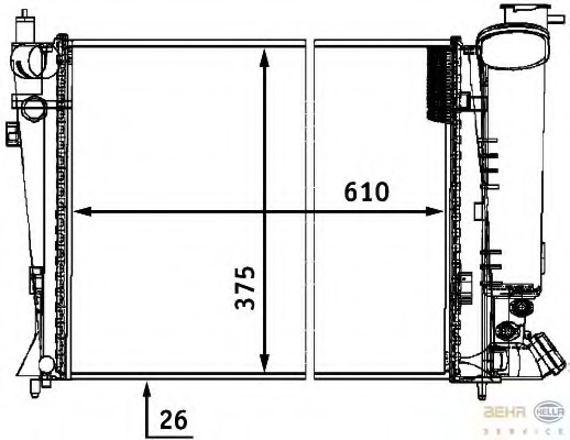 Radiator racire motor