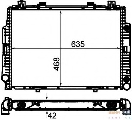 Radiator racire motor