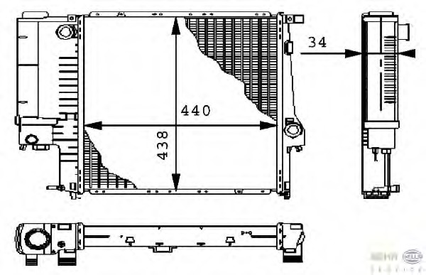 Radiator racire motor