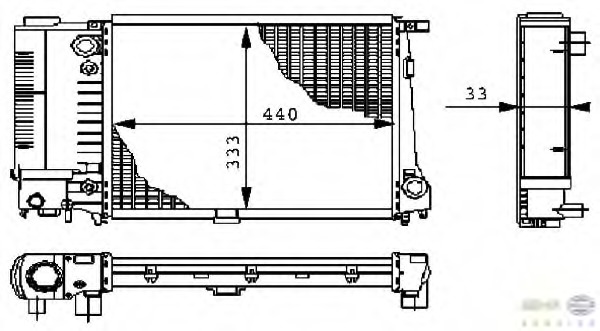 Radiator racire motor