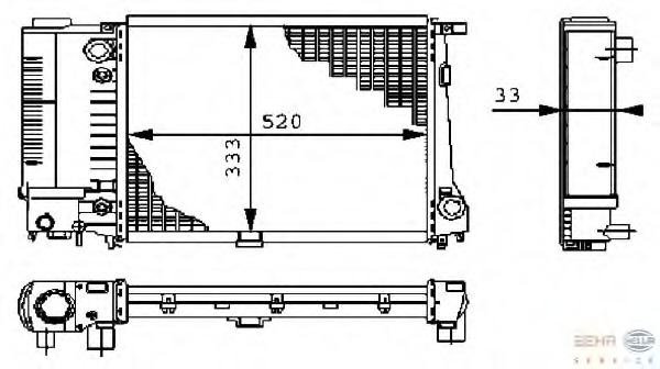 Radiator racire motor