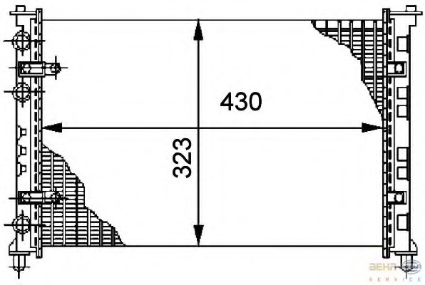 Radiator racire motor