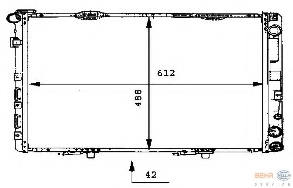 Radiator racire motor