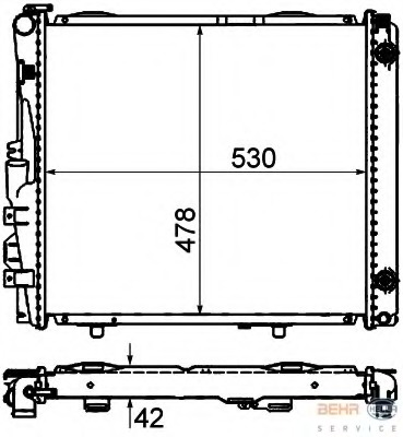 Radiator racire motor