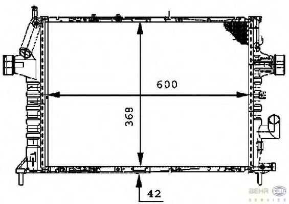 Radiator racire motor