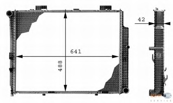 Radiator racire motor