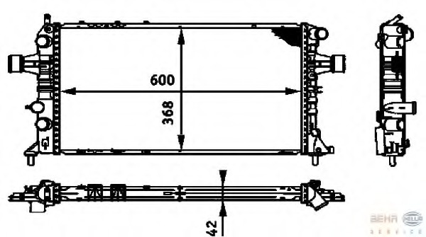 Radiator racire motor