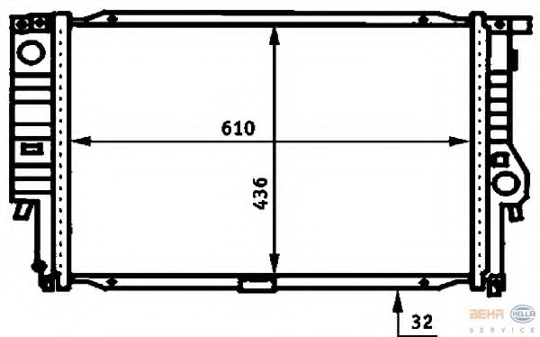 Radiator racire motor